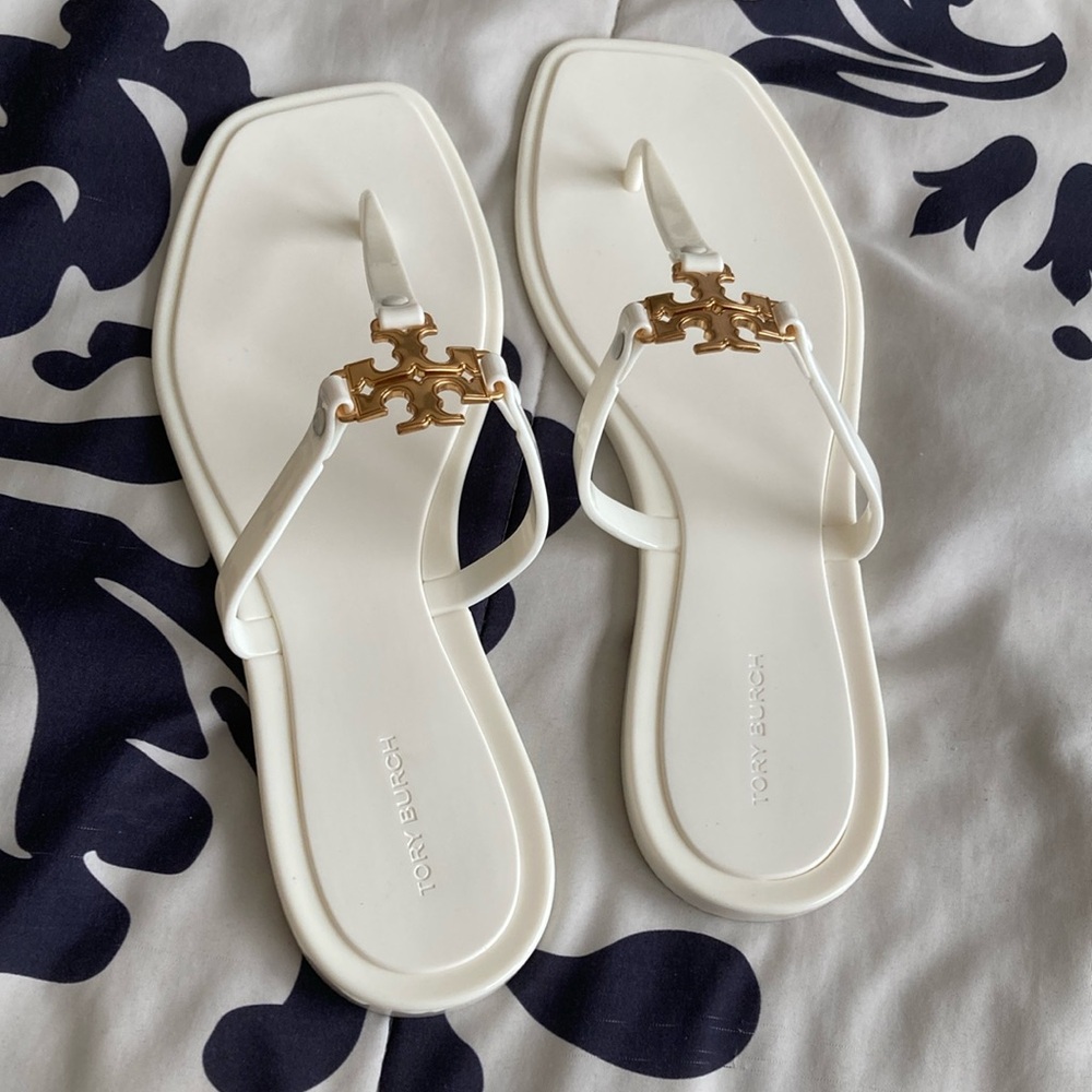 Tory Burch ivory sandal